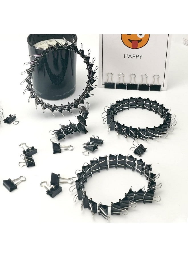 OWLKELA 120 Pack Mini Binder Clips, Black Binder Clips, Small Paper Clips 15Mm 5/8 Inch. Micro Size Office Clips For Home School Office And Business. - Image 5