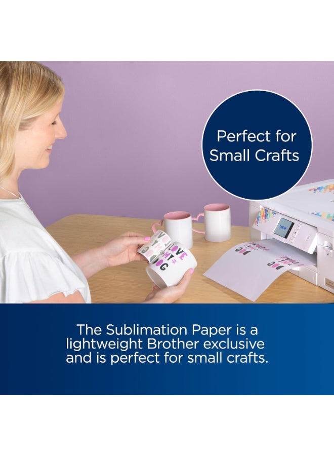 Brother Max Brother Sublimation Printer with Artspira App Support, 100 Sublimation Papers, and AR Functionality Bundle with Brother Genuine Sublimation Paper for SP1 Sublimation Printer (100 Sheets) - Image 4