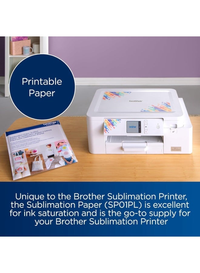 Brother Max Brother Sublimation Printer with Artspira App Support, 100 Sublimation Papers, and AR Functionality Bundle with Brother Genuine Sublimation Paper for SP1 Sublimation Printer (100 Sheets) - Image 3