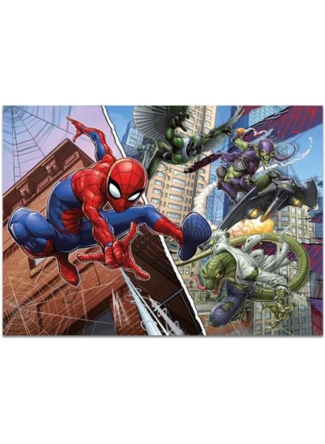 Lisciani Marvel Spiderman Double-Face Maxi Floor Puzzle - 4 x 48 Pieces - Image 2