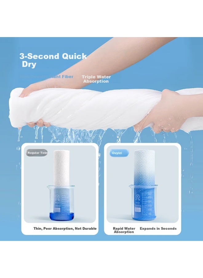Oeiez Ouyi Disposable Bath Towel Travel 99% Antibacterial Individually Packaged Thickened Large Towel 6 Pieces - Image 2