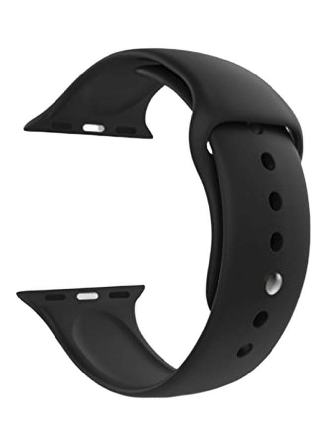 Replacement Band For Apple Watch Series 5/6/7 42/44/45mm  Black - Image 1