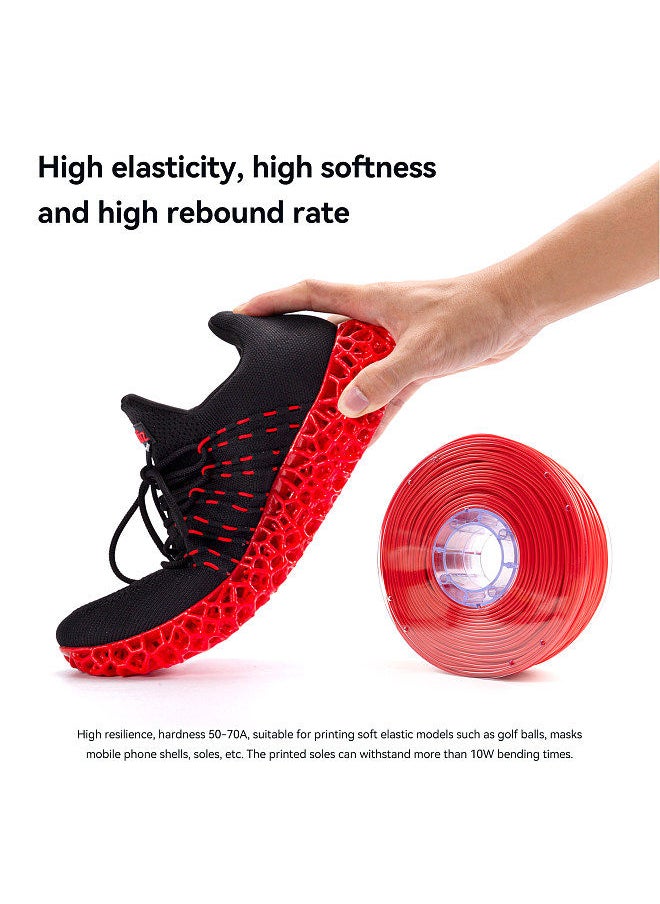 ATOMSTACK - TPR 3D Printer Filament 2.85mm Diameter Flexible Rubber 1KG Spool (2.2lbs) Dimensional Accuracy +/- 0.02mm Consumables Printing Material Supplies - Image 1