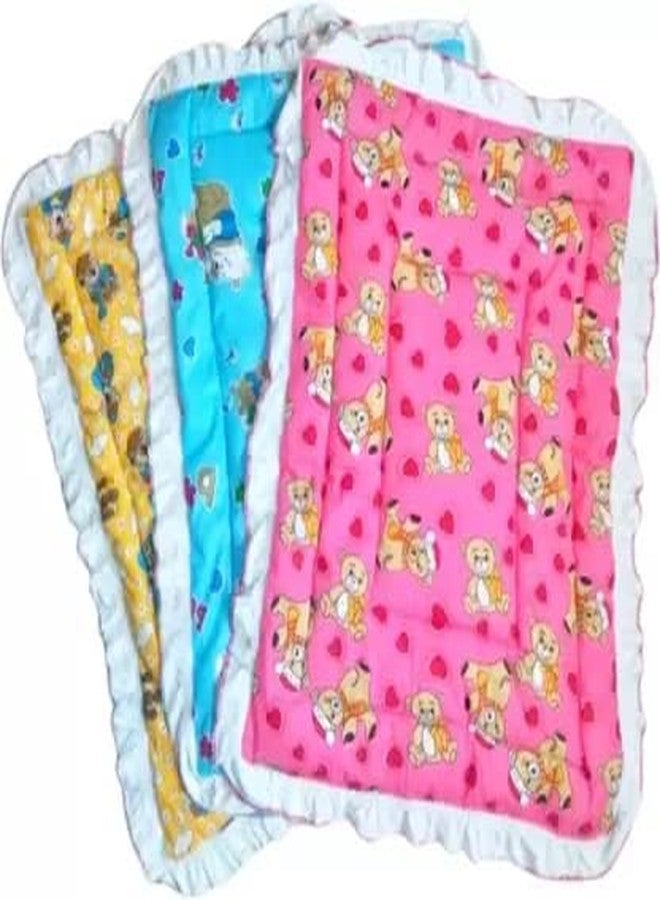 Fashtastic Newborn Baby Lacy Muslin Godari, Swaddle Bed, Baby Bedding (Multicolour)(0-6 Months)(Pack of-3) (60 x 45 Centimeter (Pack of: 3)) - Image 1