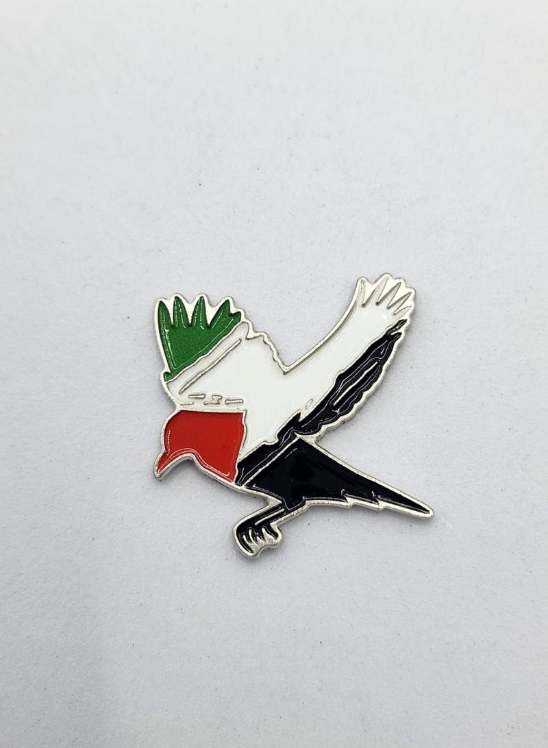Acnor UAE Flag Colors Falcon Shape Metal Sticker– Premium Quality (Adhesive Back) for Mobile, Laptop, Fans Stickers Display for I pad,and Collectors Walls, Doors, Cars, Trucks, Motorcycles Fridge - Image 1