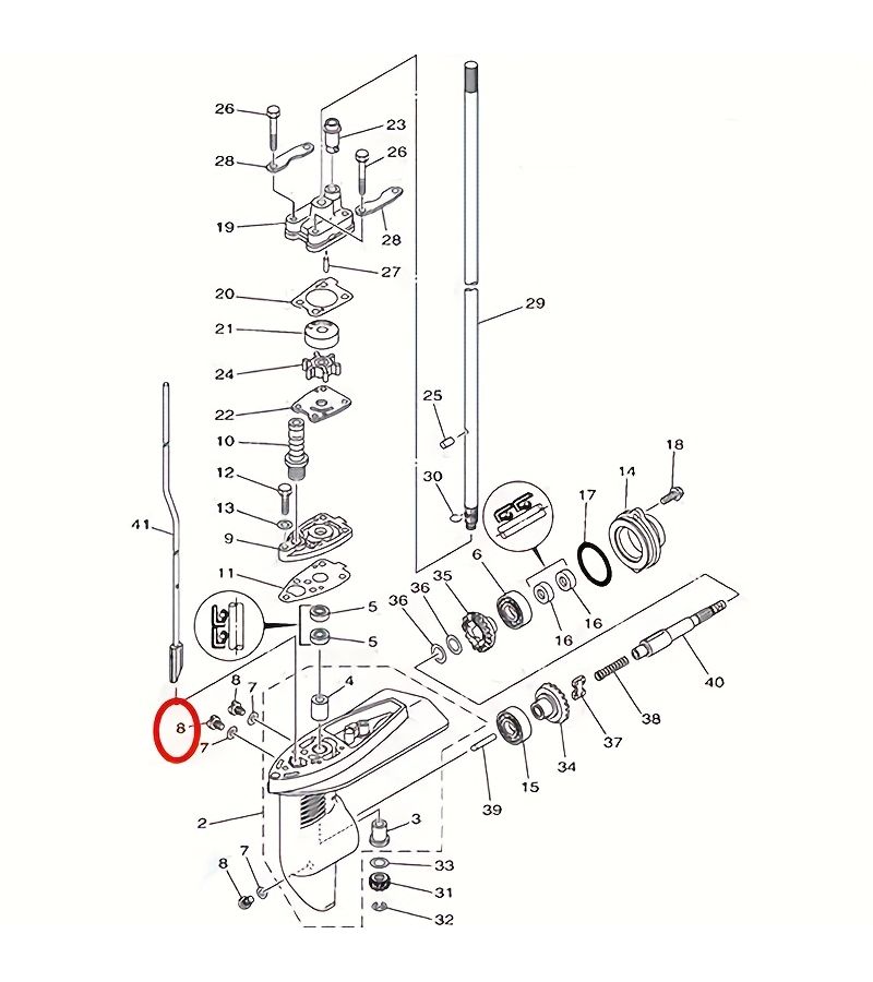 1pc 21 Pcs Engine Oil Drain Screw And Gasket Set For Outboard Motor Two Stroke Four Stroke - Image 5