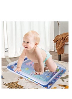 Y&D Inflatable Tummy Time Water Mat Baby Sensory Toys Play for Early Development Playmat 0-12 Months Activity Mermaid  - Image 2