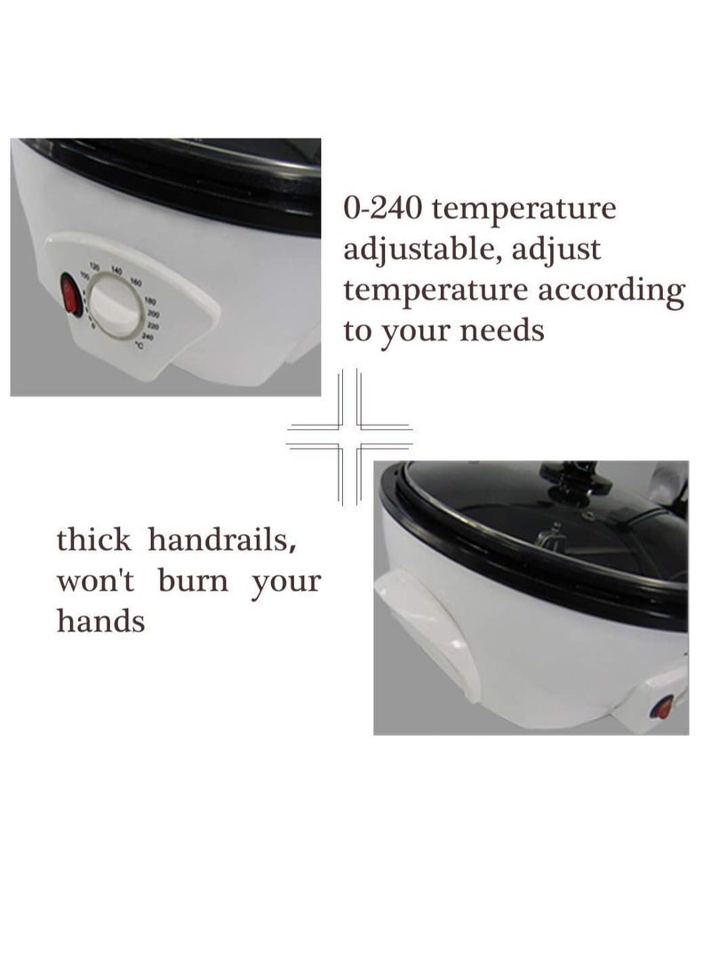 Generic Coffee Roaster Stainless Steel Electric Coffee Beans Roasting Machine Peanut Baking Machine  - Image 2
