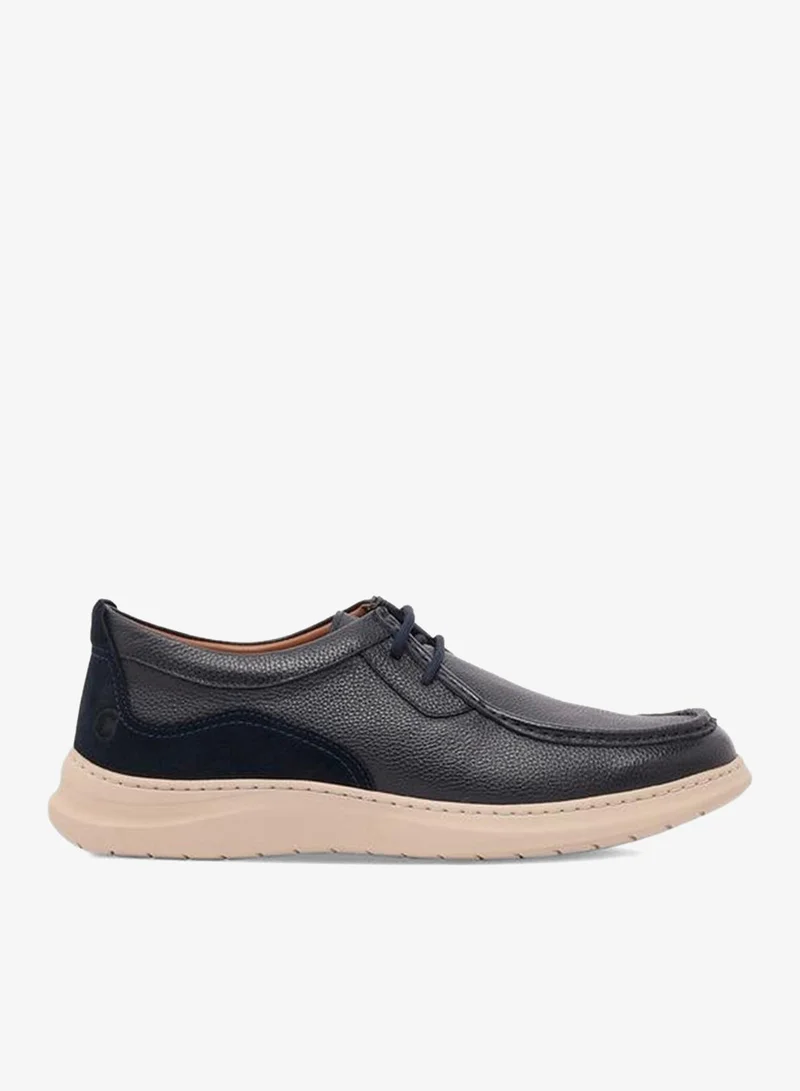 Le Confort Men Leather Lace-Up Ankle Sneakers