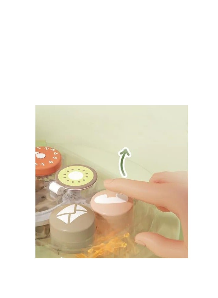 NIBEMINENT Children's educational simulation busy mobile phone toys infant Montessori early education fun camera ball  - Image 4