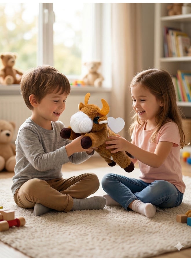 Fluffmals لعبة حيوانات محشوة ناعمة فلافمالز - البيسون 15 سم - Image 3