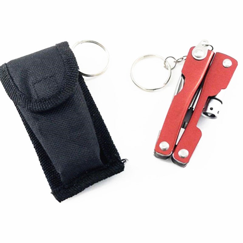Multi-function pliers with light multi-function pliers LED light mini pliers C017 Light pliers Red 