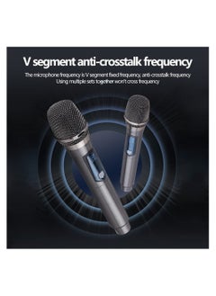 Y&D Wireless Microphone, DMG UHF Handheld Dynamic Mic Karaoke System with Rechargeable Receiver, 164 ft Range, for Nights and House Parties, DJ, Meeting  - Image 4