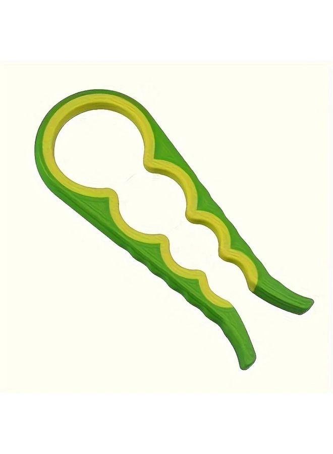 أخضر 4 في 1 متعدد الوظائف غير قابل للانزلاق فاتح الزجاجات وعلب الصفيح محمول لمطبخ البار هديمة حفلات - Image 1