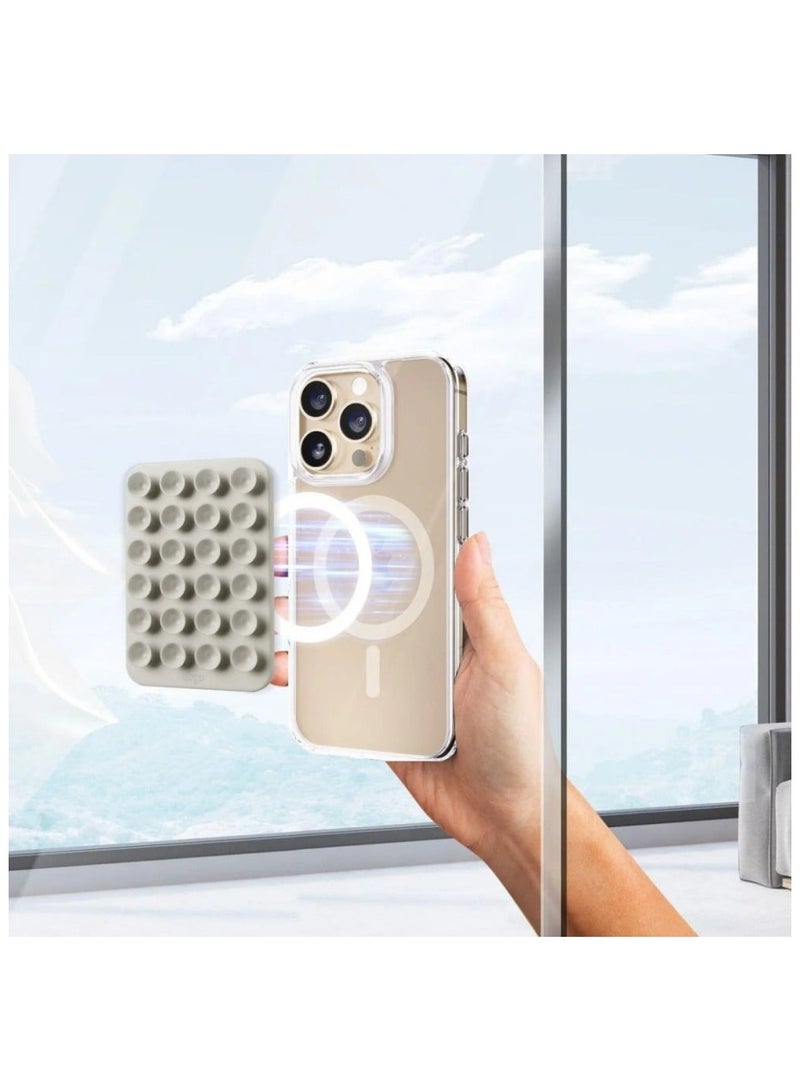 DRIP A magnetic phone stand with a transparent and elegant gold design, giving you a firm grip and practical use on any metallic surface.Made of soft and durable silicone, combining elegance and functionality in one piece. - Image 2