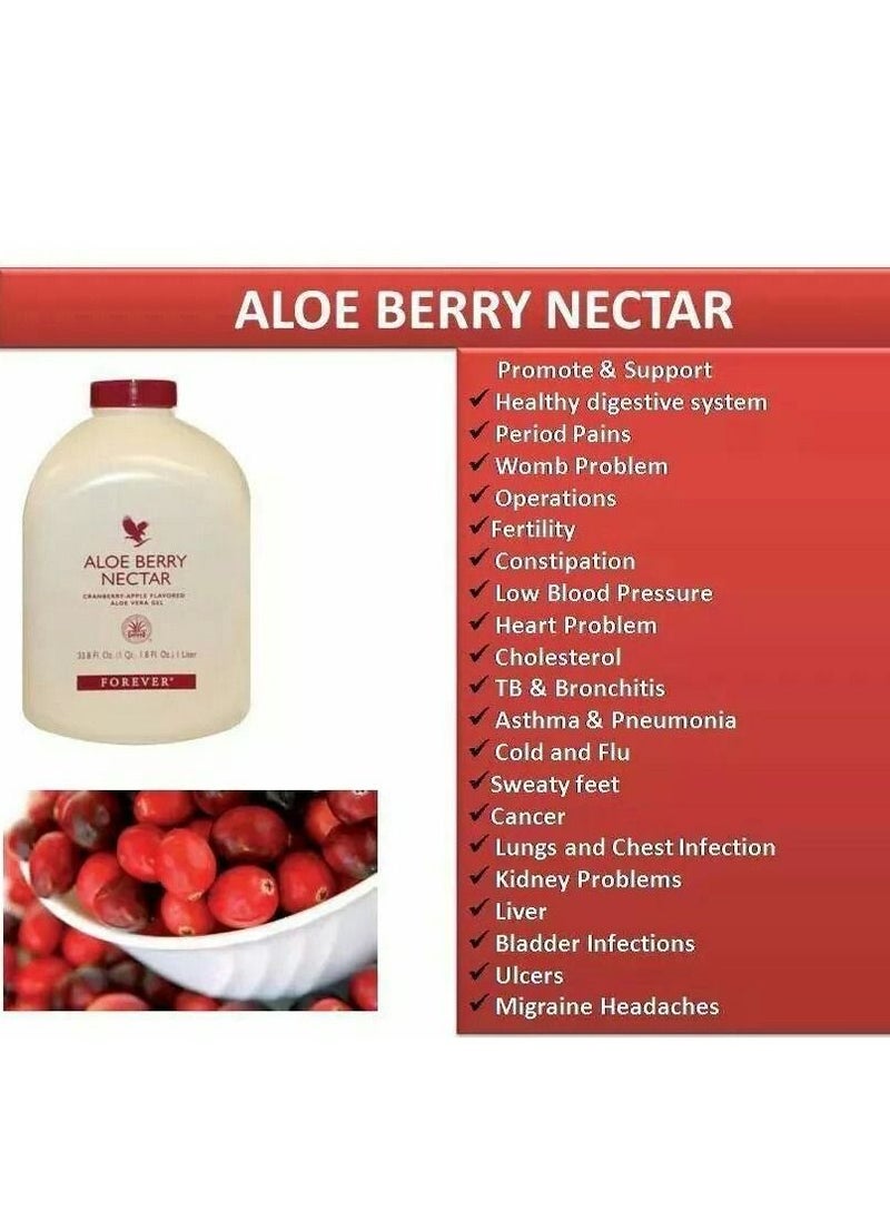Forever Living Cranberry And Apple Flavored Aloe Berry Nectar Forever Living 1 Litre  - Image 5