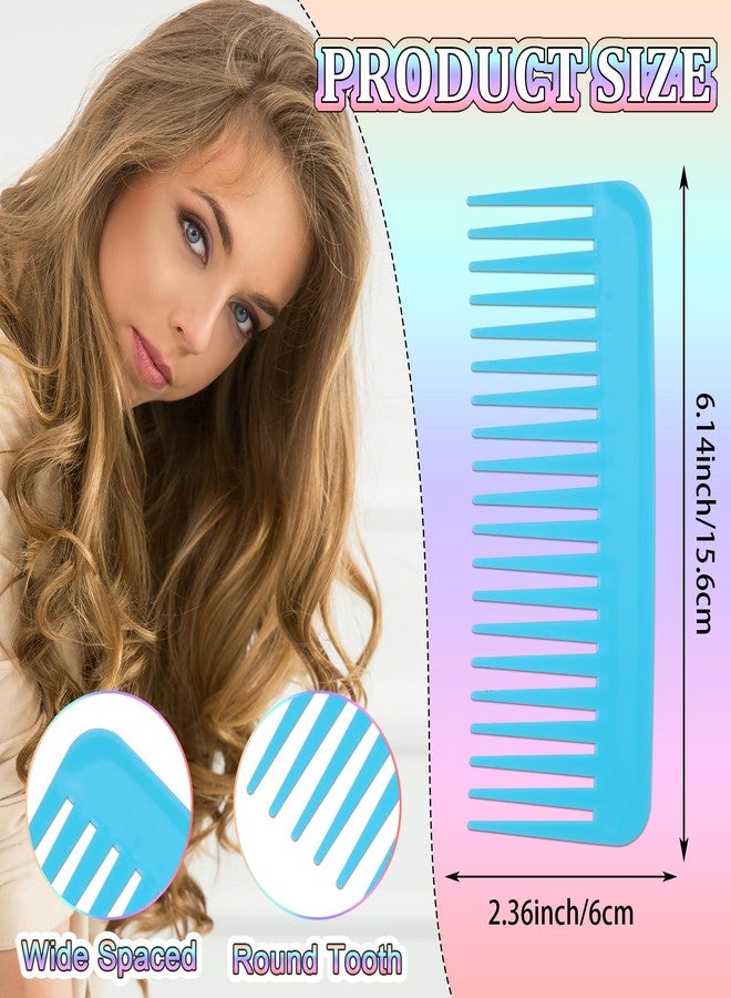Tobeelec 42 Pcs Wide Tooth Comb, Large Hair Detangling Comb, Wide Tooth Comb for Curly, Wet Dry Hair, No Handle Large Detangler Comb Styling Shampoo Comb, 7 Colors - Image 2