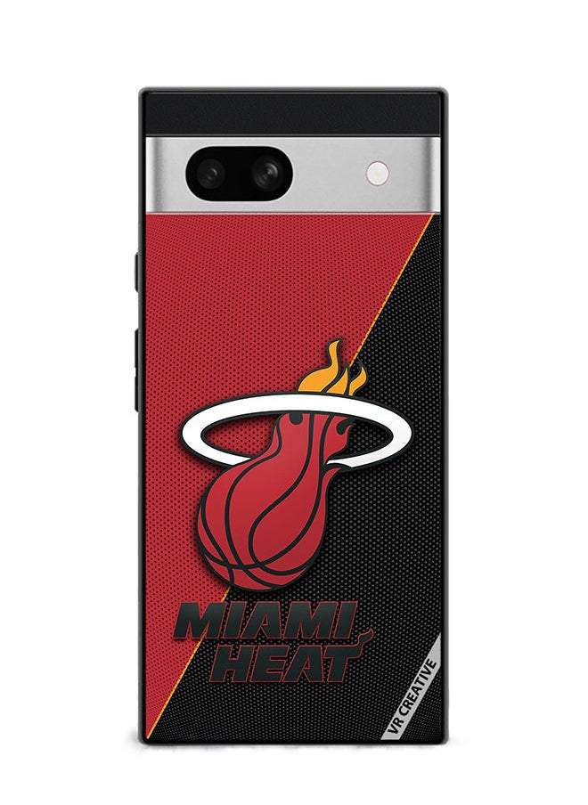 VR CREATIVE - Protective Case Cover For Google Pixel 7a Miami Heat Design Multicolour - Image 1