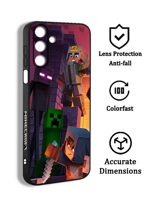 Phone Case Cover For Samsung Galaxy A15 Game Minecraft Pixel Art Characters MMD11