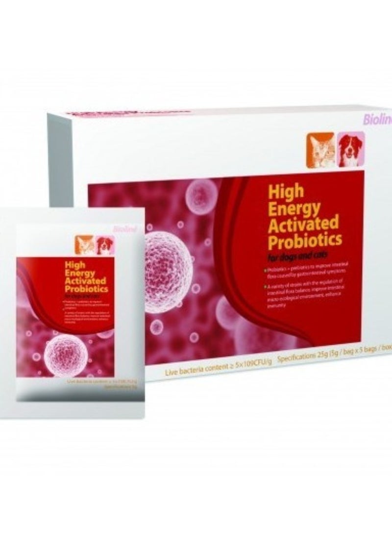 Bioline Activated Probiotics For Dogs & Cats 25g