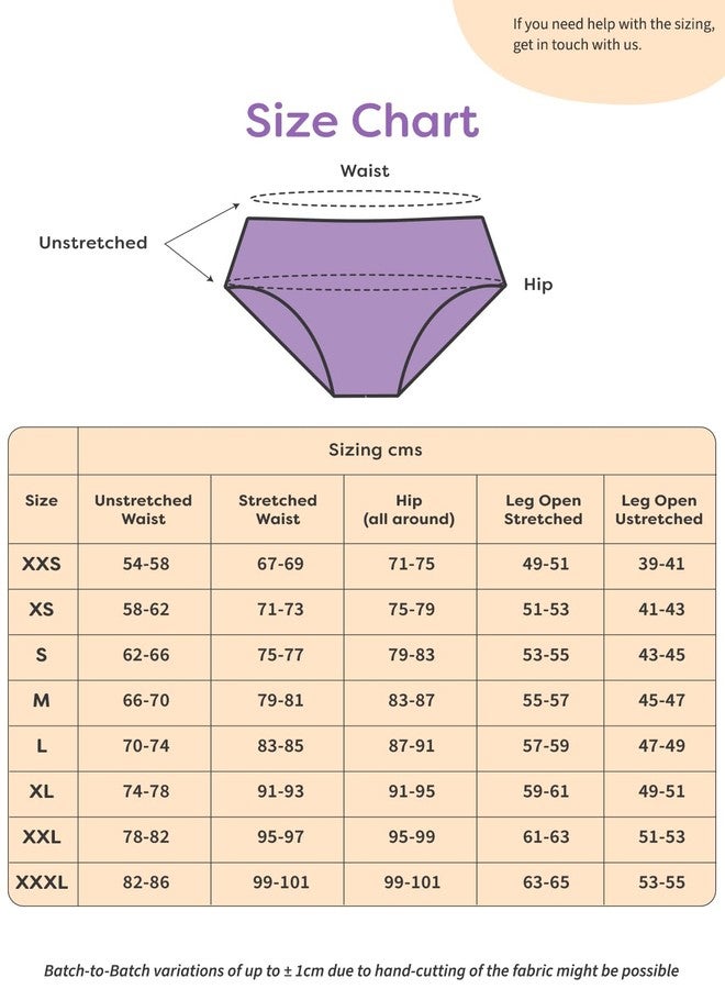 superbottoms MaxAbsorb® Period Underwear | Period Panty for Women | 8Hr Absorption | No Leaks, No Stains | High Waist, Full Coverage | Bamboo Fabric + Cotton(Lilac,Size:M) - Image 5