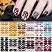 winthrop 12 Sheets Halloween Nail Wraps Stickers Nail Polish Strips DIY SelfAdhesive Full Glitter Nail Art Decals Pumpkin Bat Ghost Spider Skull Pattern with 2 Piece Nail Files for Party Decor 168 Pieces - Image 2