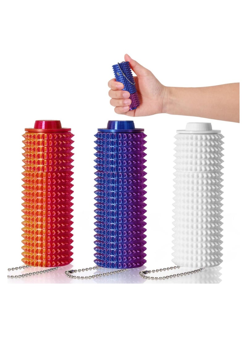 general Little Ouchies Fidget, 3-Piece Pocket Fidget Set, Spiky Grippie Stimulation Keychain, Ventilated Key Pendant for Anxiety Relief, Pain and Restlessness - Image 1