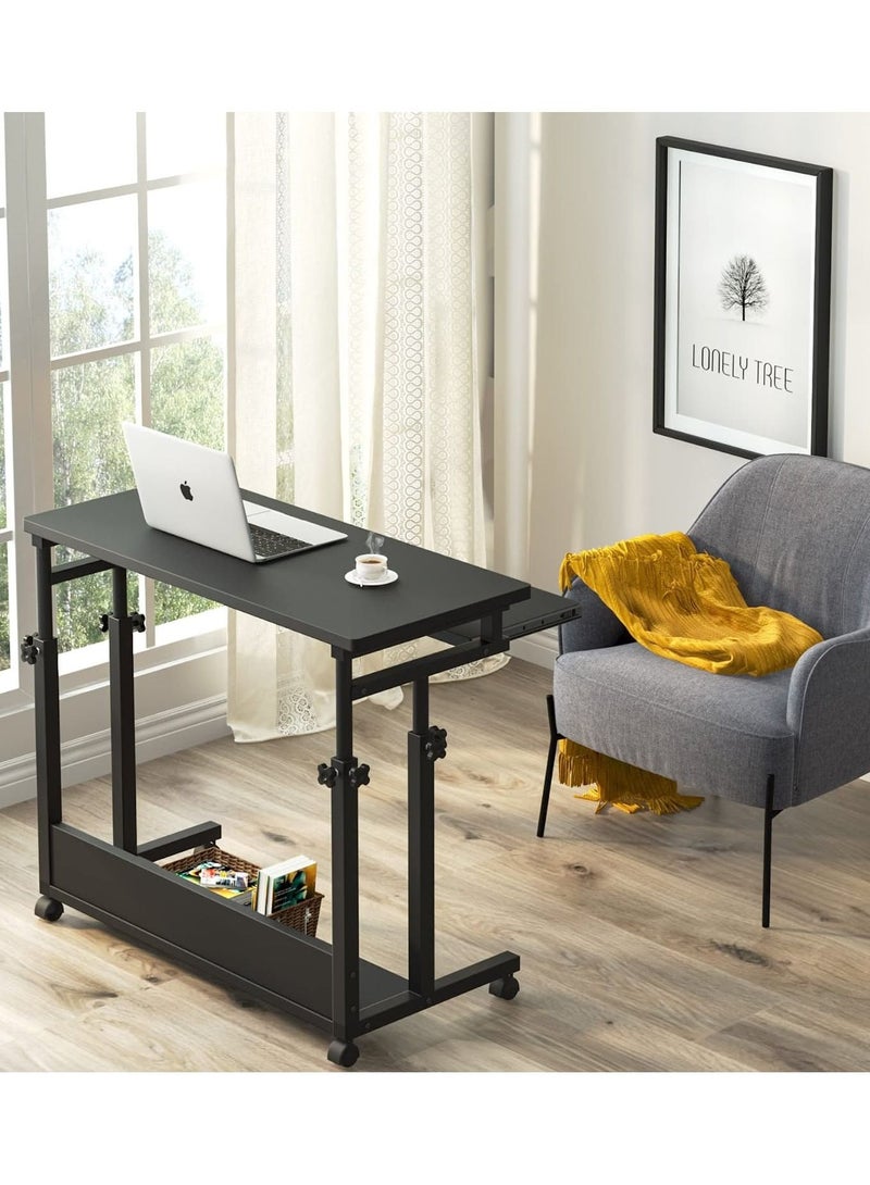 Generic Outdoor side table, small sofa, coffee table Mobile Laptop Table Sofa Side Laptop Notebook Desk PC Stand Height Adjustable, Portable and Sturdy Portable Computer Desk for Living Room  - Image 3