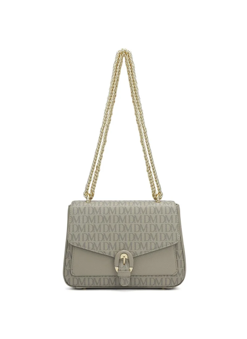 Genuine Leather Grey Sling Bag