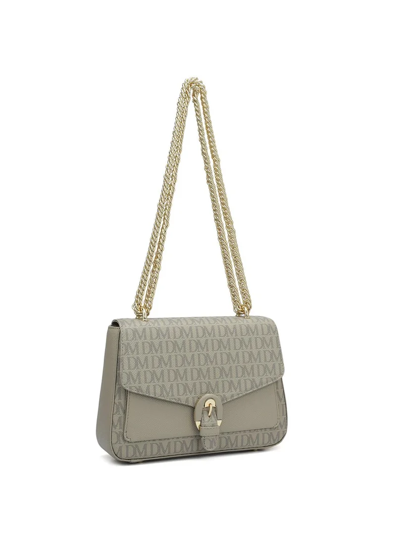 Da Milano Genuine Leather Grey Sling Bag