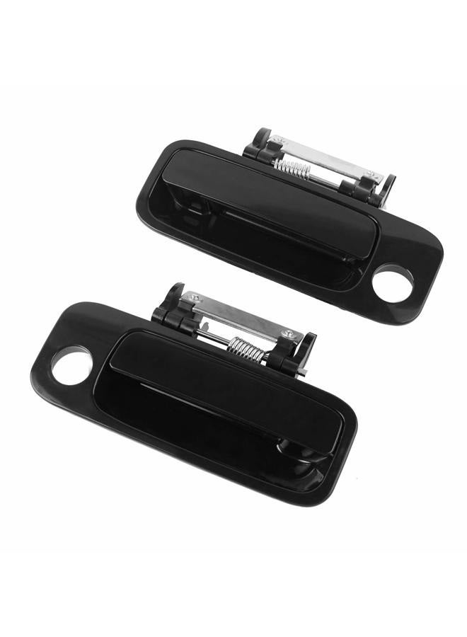 HHCSOP Exterior Outside Door Handles Front Driver Passenger Side for Avalon 2000 2001 2002 2003 2004 Replace OE# 80339 80846 69210AC030C0 69220AC030C0 Black w/Keyhole - Image 5