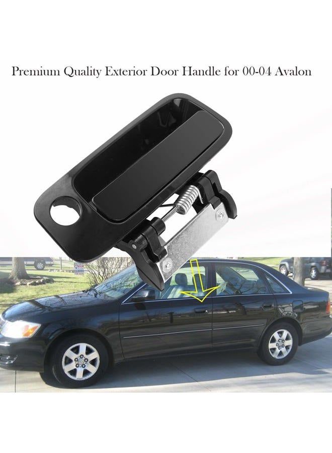 HHCSOP Exterior Outside Door Handles Front Driver Passenger Side for Avalon 2000 2001 2002 2003 2004 Replace OE# 80339 80846 69210AC030C0 69220AC030C0 Black w/Keyhole - Image 3