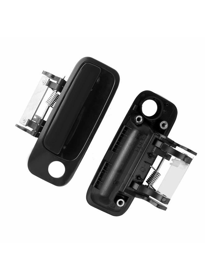 HHCSOP Exterior Outside Door Handles Front Driver Passenger Side for Avalon 2000 2001 2002 2003 2004 Replace OE# 80339 80846 69210AC030C0 69220AC030C0 Black w/Keyhole - Image 4