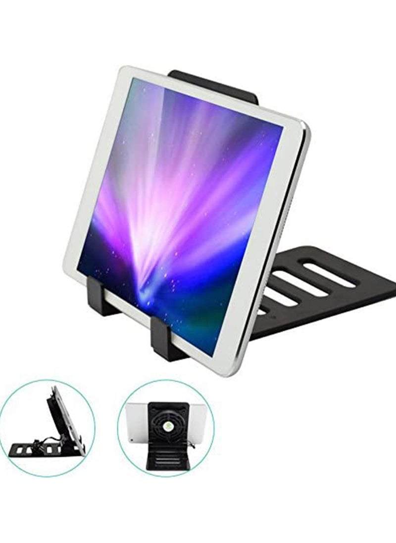 SYOSI - Adjustable Angle Lazy Desktop Stand Cooling Pad For Ipad Samsung Iphone Smartphone Phone Fan Portable Cell Cooler Radiator Tablet Holder - Image 1