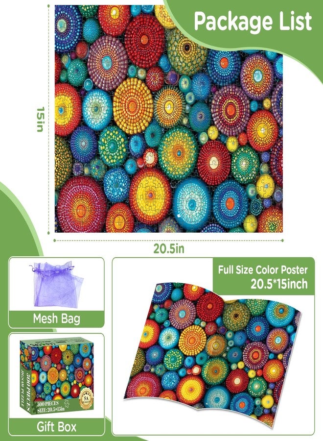 WSCXSC 500 Piece Puzzles for Adults,Flower Jigsaw Puzzles 500 Pieces,Funny Puzzles 500 Piece Adult Puzzle with Letters on Back Premium Cardboard Puzzle Challenging Puzzles Family Game Gift 20.5x15 in - Image 2