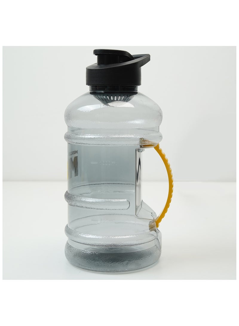 MUSCLEBLAZE Gallon Bottle with Blender Ball (Black Transparent, 1.5 L) Leakproof, BPA-Free Plastic  - Image 3