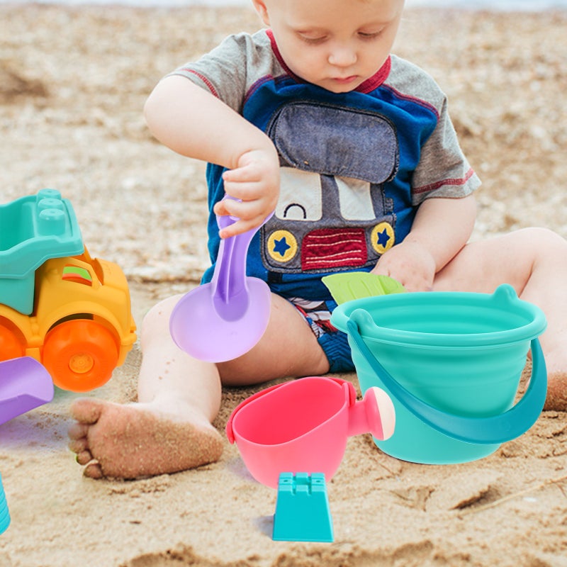 🧸 مجموعة ألعاب سيارات على شكل أشكال لعبة رملية تعليمية للسفر والشاطئ عدد القطع متعدد - Image 3