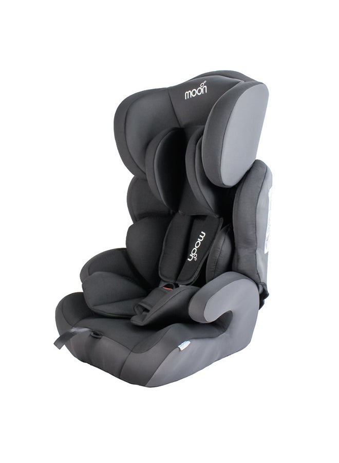 Moon Lofty Baby Car Seat – Group 1/2/3 Forward-Facing Booster Seat for Toddlers And Kids (9–36kg), Safety Harness And Comfort Padding – Ash Grey - Image 1