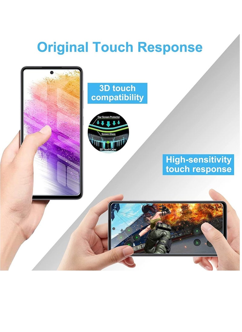 Raxoom Glass for Sam Galaxy A73 5G / M52 5G / A71 / M51 / S10 Lite/Note 10 Lite Screen Protector Glass Full Glue Edge-to-Edge Protector Easy Installation - Image 5