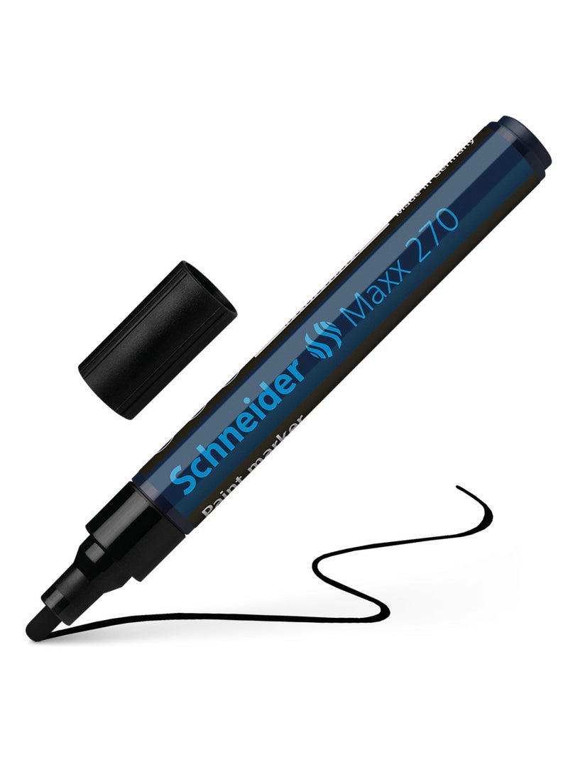 Schneider 1-Piece Maxx 270 Paint Marker Round Tip Black Ink - Image 1