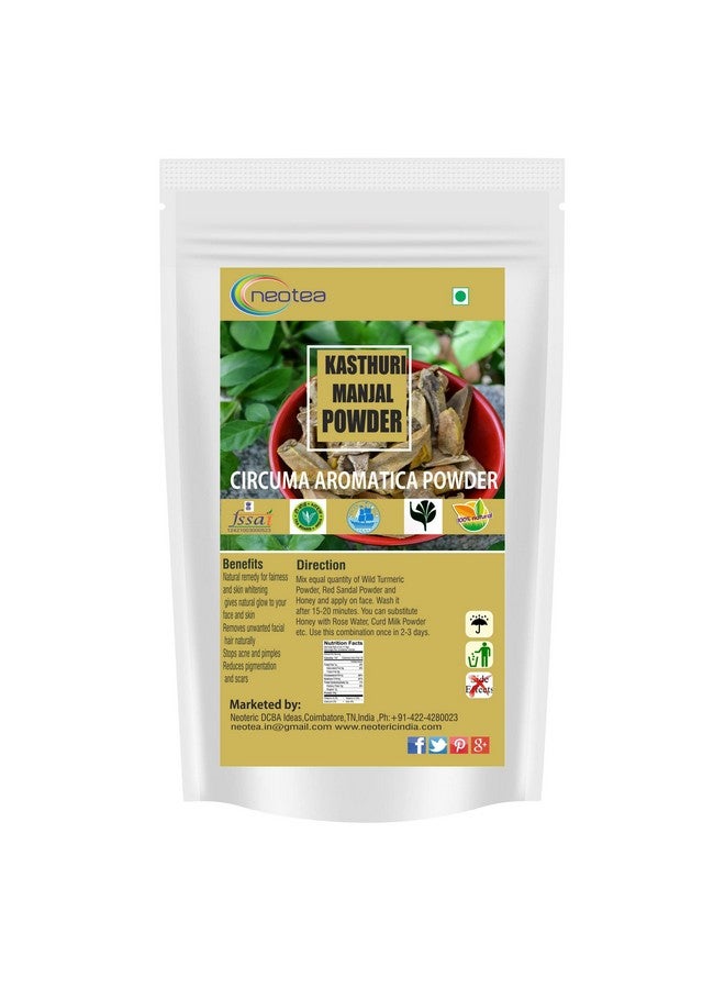 نيو تي مارا مانجال | مسحوق كاستوري مانجال | مسحوق كاستوري هالدي طبيعي لبشرة متوهجة | الكركم البري (كركم عطري) لعلاج حب الشباب والبقع الداكنة وإزالة السُمرة | نقي 100% وخالي من المواد الكيميائية والمواد الحافظة | عبوة تفتيح وتبييض الوجه لبشرة صحية | العناية بالجمال العضوية والتقليدية 500 جرام - Image 1