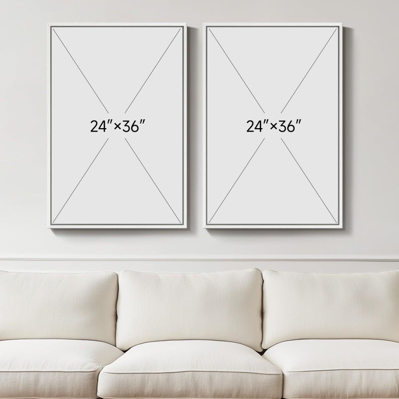 Cuspin Large White Framed Blue and Gold Abstract Canvas Wall Art for Living Room, 2 Piece Modern Minimalist Prints Paintings Artwork for Walls, Glitter Pictures for Hallway Dining Bedroom Wall Decor 24x36 In - Image 3