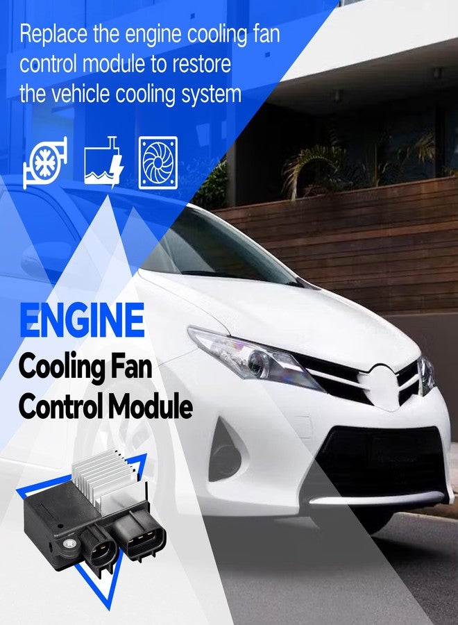 AdvanEX وحدة تحكم مروحة التبريد من AdvanEX متوافقة مع سيارات تويوتا كورولا/ماتريكس موديلات 2009-2013، بديلة للأرقام الأصلية 499300-3400، 89257-12010، L33L1515Y - Image 5