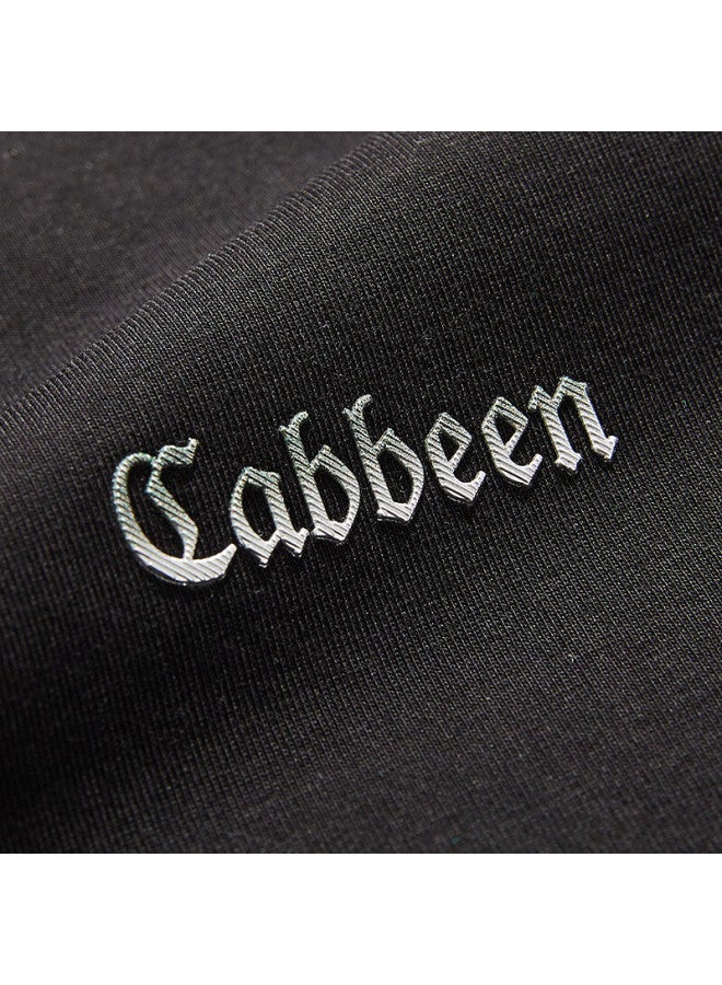 Cabbeen Solona Cool Feeling T-shirt 24 Summer High Frequency Gradient Logo Short Sleeve Coal Black 01 50 - Image 1