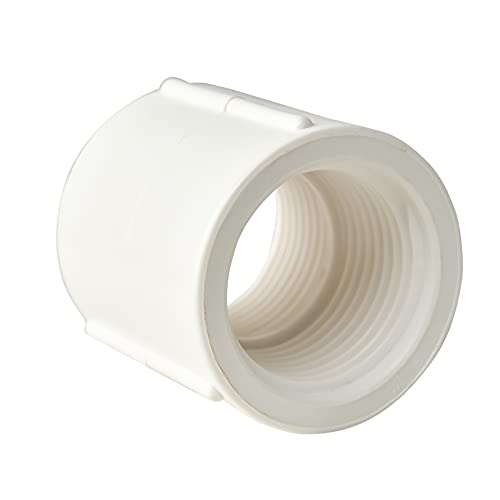 FangKingNo 10pcs 0.5Inch female to female thread PVC Pipe Fittings adapter Coupling Coupler Connector White (1/2") - Image 3