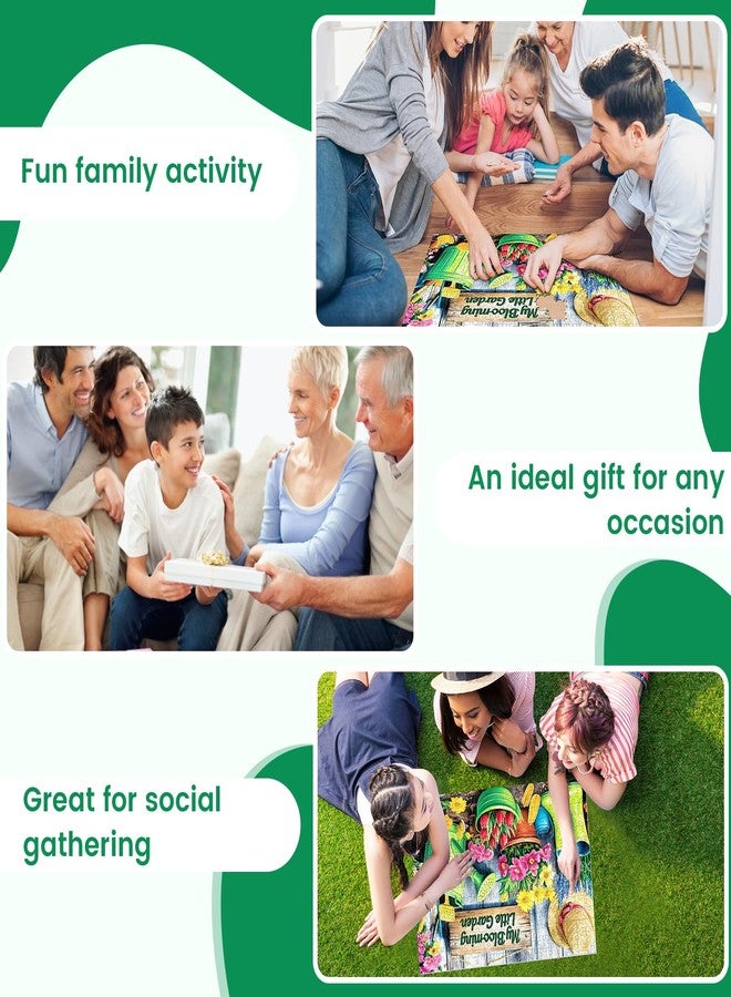 WSCXSC 300 Piece Puzzle for Adults,Jigsaw Puzzles 300 Pieces Flower Garden Puzzle for Adult Kids Elderly Plant Jigsaw Puzzles for Adults 300 Pieces Premium Cardboard Puzzles Birthday Party Gift - Image 5