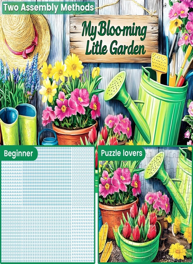 WSCXSC 300 Piece Puzzle for Adults,Jigsaw Puzzles 300 Pieces Flower Garden Puzzle for Adult Kids Elderly Plant Jigsaw Puzzles for Adults 300 Pieces Premium Cardboard Puzzles Birthday Party Gift - Image 3