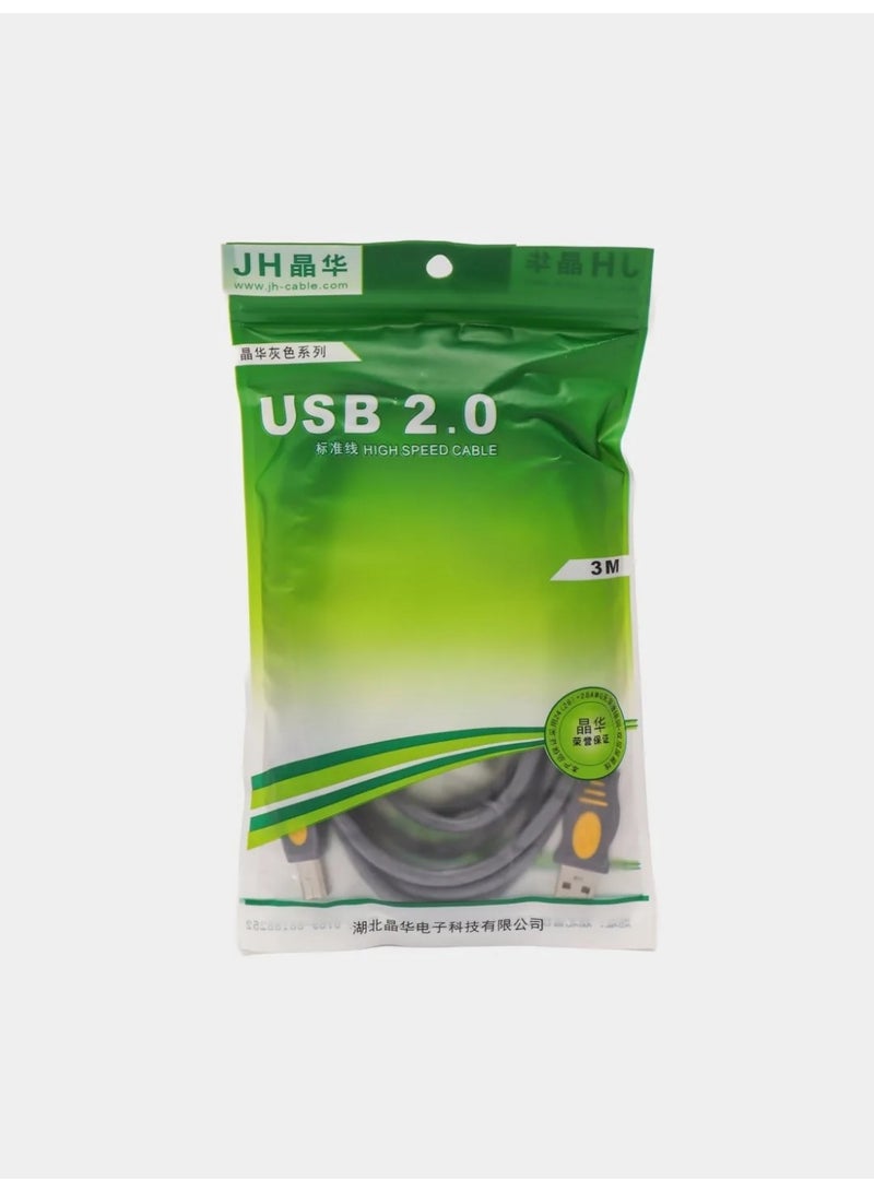 JH Cable Printer Usb 2.0 - 3M - Image 2