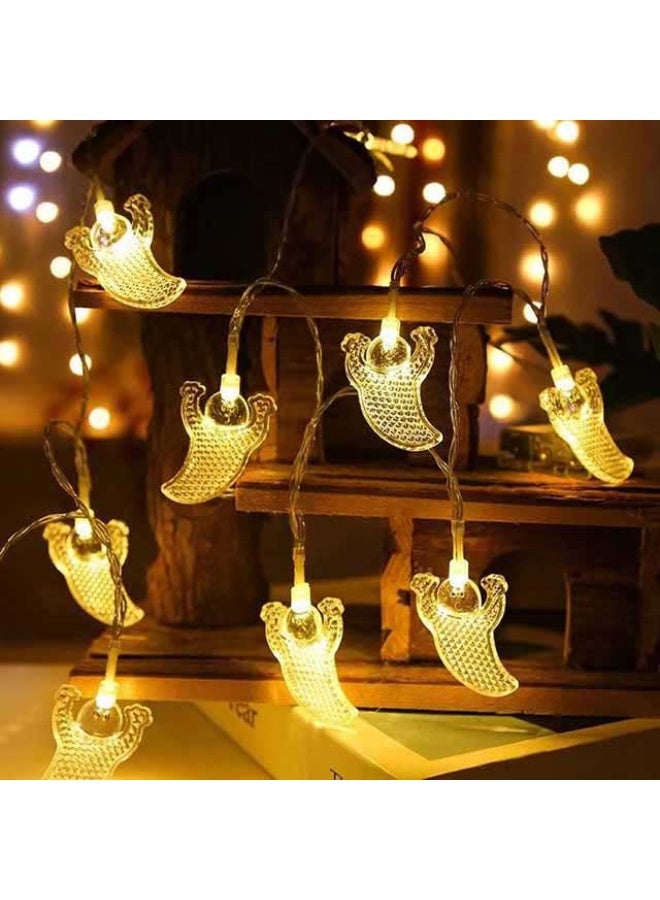 String Lights, Large Ghost - 4.5m (AA Batteries Powered), China