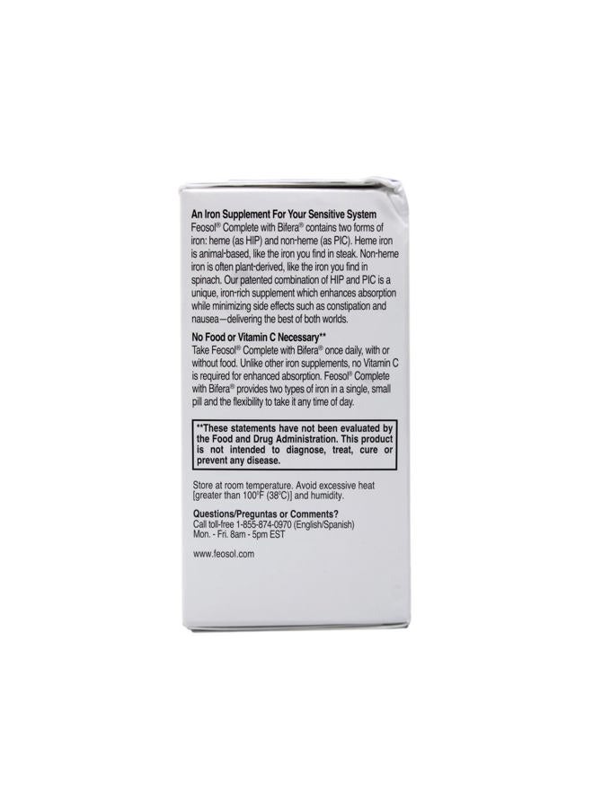 Feosol Bifera HIP & PIC Iron Supplement, Complete - 30 Caplets, Pack of 3 - Image 2